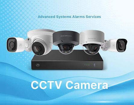 Collage of different types CCTV cameras.