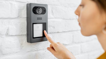 intercom system in residential building