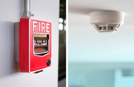 Fire alarm and fire monitoring system