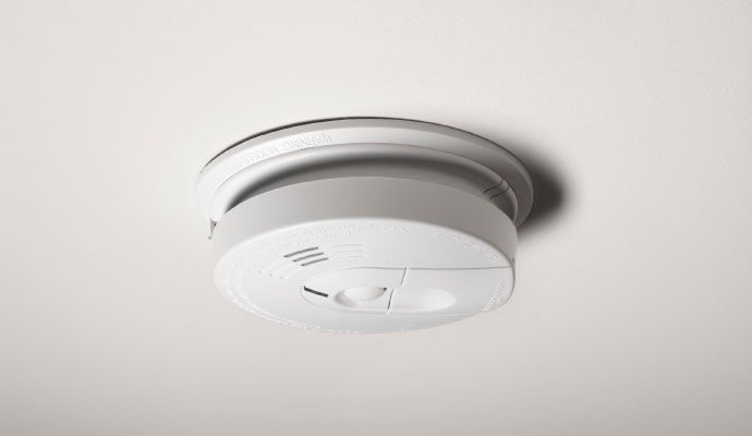 installed smoke detector